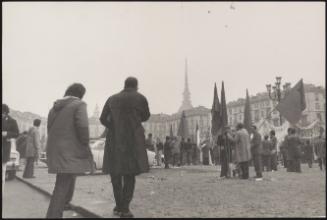 Protest in support of democracy in Chile.