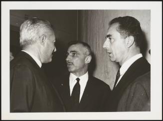 Vittorio De Sica, Mario Monicelli and  Michelagelo Antonioni 