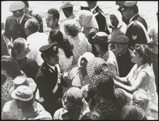 Inhabitants of the island of Filicudi protest against the arrival of Mafia bosses