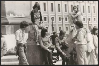 Young people in the Trevi area, Rome