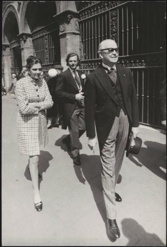 Wedding guests at the Colonna daughter's wedding in Rome