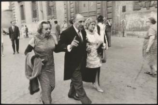 Guests of the Colonna wedding in Rome, 1972