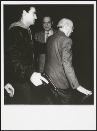 Giorgio Napolitano and his armed bodyguard