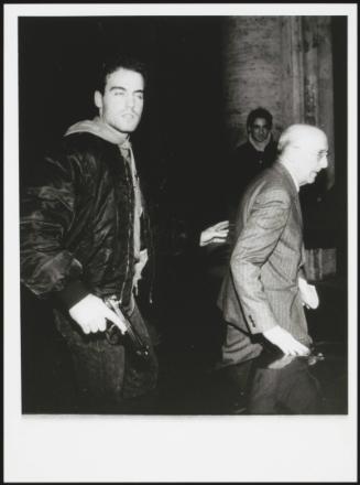 Giorgio Napolitano and his bodyguard 