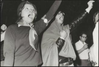Young people at a PCI (Communist Party) rally