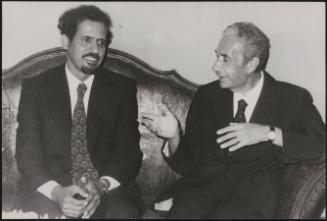Portrait of Aldo Moro and Ahmed Seudi
