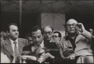 Enrico Manca, Giacomo Mancini, Giovanni Mosca and Bettino Craxi 