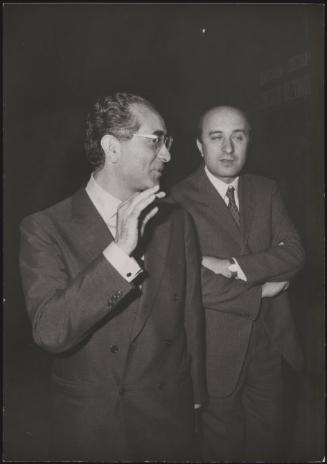 Members of the Christian Democrats Party, Ciriaco De Mita and Emilio Colombo 