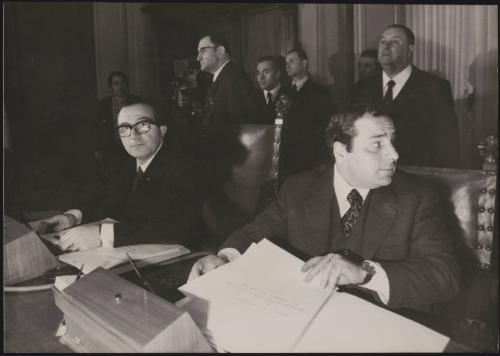 Giulio Andreotti, 41st prime minister of Italy with Riccardo Misasi