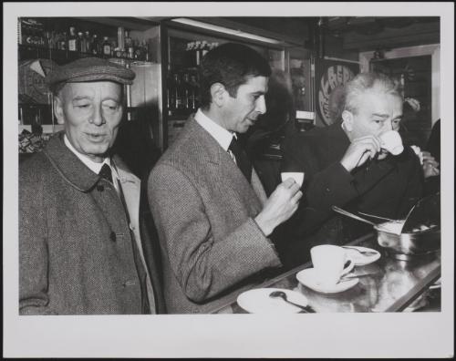 Italian Communist politicians Giancarlo Pajetta and Luigi Longo