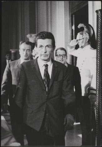 Enrico Berlinguer followed by Pietro Ingrao and Edoardo Perna 