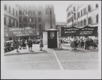 The factory board from Sabaudia demonstrates against the government in Rome
