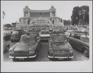 Taxi drivers on strike