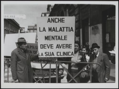 Demonstration over the reform of laws governing psychiatry