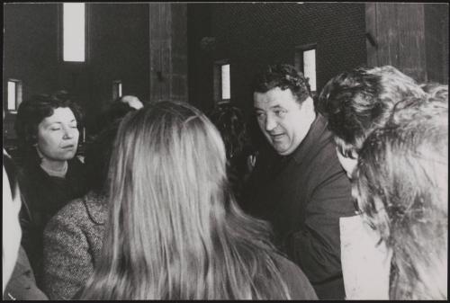 A meeting held by evicted squatters 