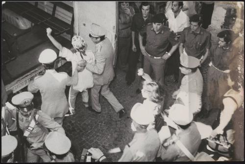 Maria Pia Vianale and Franca Maria Salerno of the left wing terrorist organisation Armed Proletarian Nuclei (NAP) after their arrest