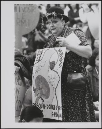 A feminist pro abortion protest