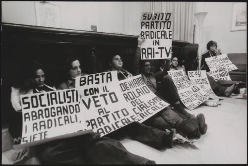 The Radical Party demanding to be heard on RAI TV 