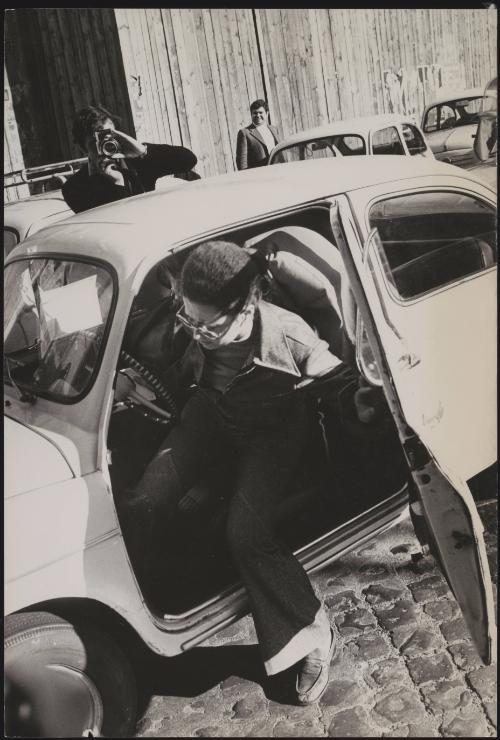 Marino Vulcano case. The former Prison vice-director who was married to Mario Vulcano arrives at court