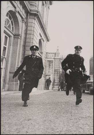 Two guards at the Egmont Palace, Brussels