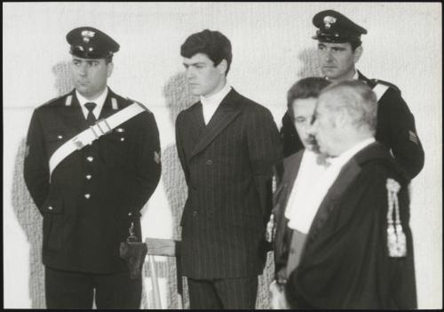 Rafaele Minichiello being tried in Rome for hijacking a plane from the U.S.A