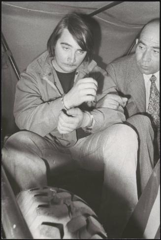 Alessandro D'intino is arrested in connection with the Piazza della Loggia bombing on the 28th May 1974