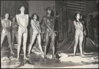 The cast of the musical 'Hair'