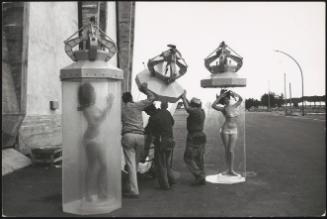 Set being put together at Cinecittà studios, Rome