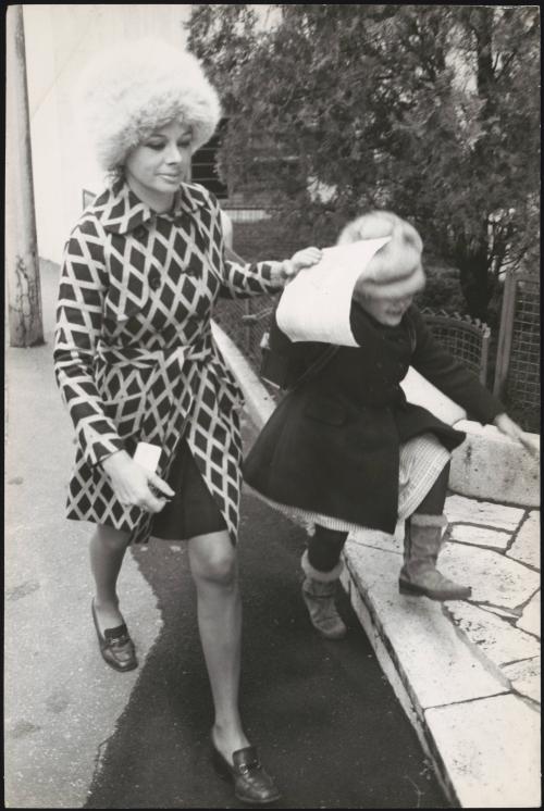 Actress Sandra Milo with her daughter Deborah