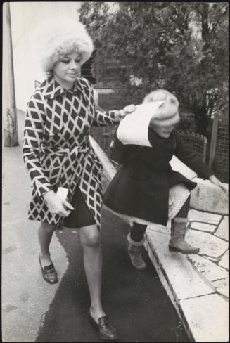 Actress Sandra Milo with her daughter Deborah