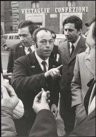ATAC tram drivers taking part in a demonstration