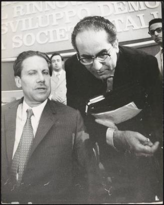 Christian Democrats Flaminio Piccoli and Emilio Colombo 