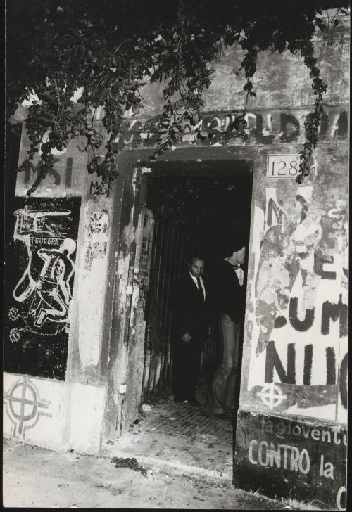 Members of The Italian Social Movement (MSI) at an area of Rome called Balduina