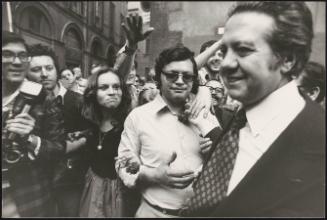 Portuguese politician Mário Soares. In 1970, Soares was exiled to Rome.