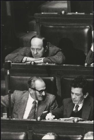 Enrico Berlinguer sitting in parliament