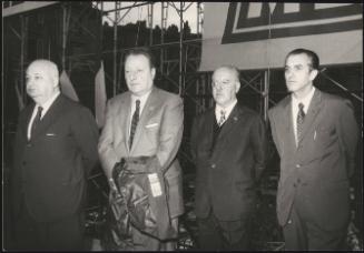 Election campaign in Rome at Piazza SS Apostoli including Giovanni Artieri and Gastone Nencini 