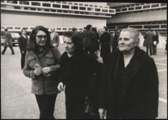 Pietro Valpreda's Mother and Great Aunt Rochele Torri outside the court