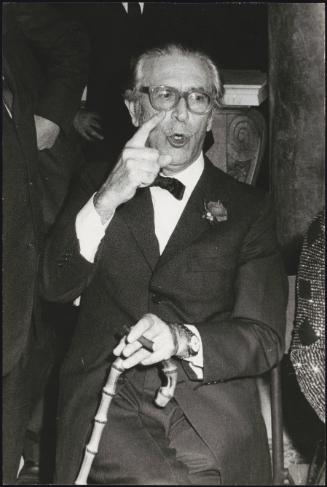 Portrait of writer and film director Mario Soldati