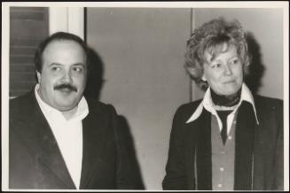 Writer's Dacia Maraini and Maurizio Costanzo 