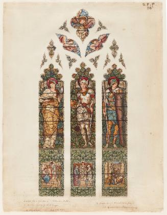 Design for a Stained Glass Window  (for St. Patrick's Cathedral, Dublin)