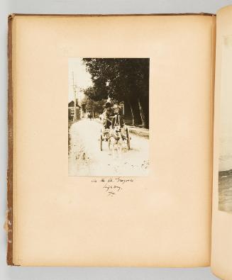 On the St. Gregoire highway, Que. Page 34 of Quebec II; from collection of Canadian albums compiled by Edith S. Watson, 1890s-1930s
