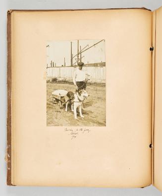 Waiting for the ferry. Sorel, Que. Page 22 of Quebec II; from collection of Canadian albums compiled by Edith S. Watson, 1890s-1930s
