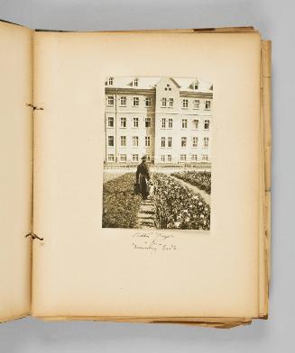 [Brother Magella in the Monastery Garden] Page 23 of Ste Anne de Beaupré; from collection of Canadian albums compiled by Edith S. Watson, 1890s-1930s