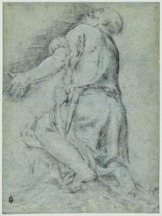 Study for a Kneeling St. Peter