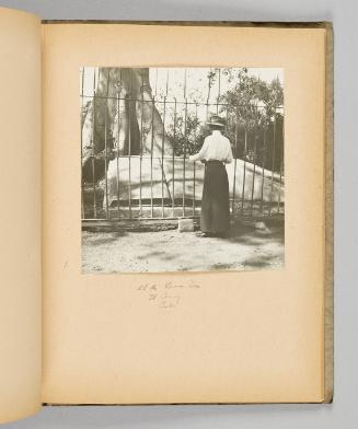 At the Peso Tree, El Caney, Cuba [Page 33 of Victoria Hayward Album]