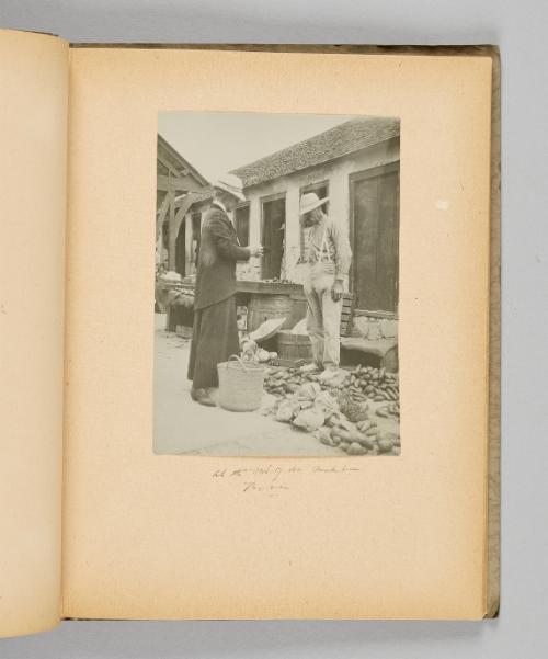 At the out-of-door market, Nassau [Page 23 of Victoria Hayward album]