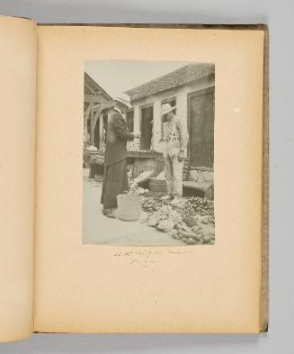 At the out-of-door market, Nassau [Page 23 of Victoria Hayward album]