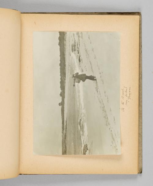 On the beach, Hog Island, Nassau [Page 21 of Victoria Hayward album]