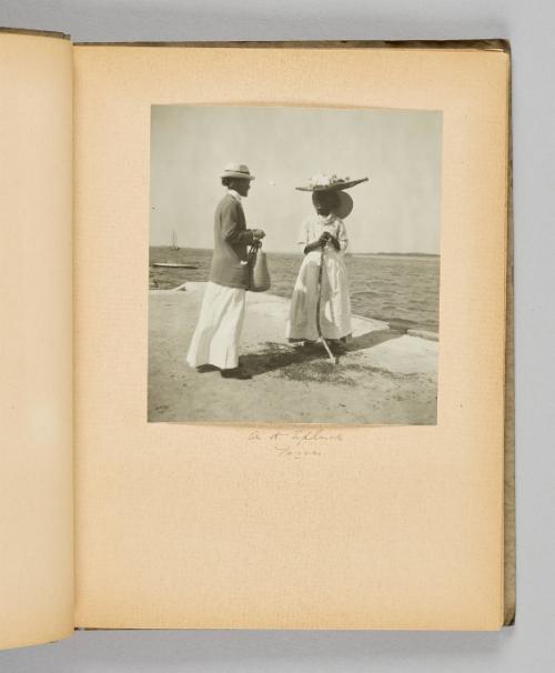 On the Esplanade, Nassau [Page 11 of Victoria Hayward album]