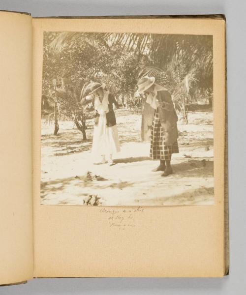 Orange on a stick at Hog Is. Nassau [Page 7 of Victoria Hayward album]